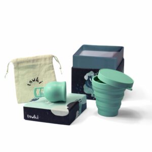 Tsuki Rhea csomag: menstruációs kehely + sterilizáló pohár